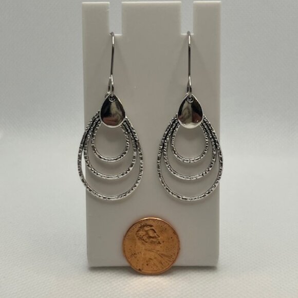 Triple Loop Earrings - Picture 6 of 9